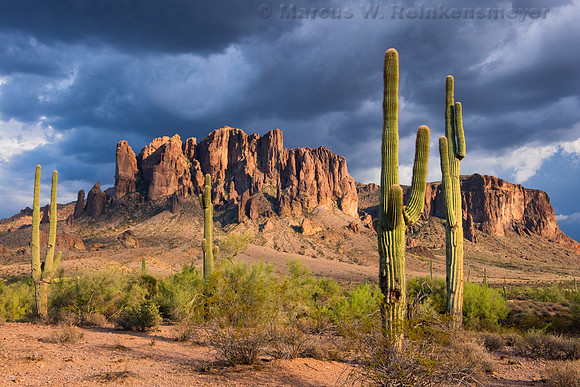 Superstition Mountains Approaching Storm
