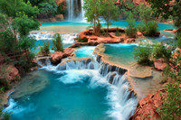 AZ - Grand Canyon, Havasupai Falls, Havasu Falls - A True Oasis-Enhanced
