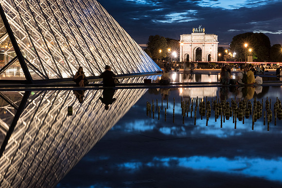 0 Louvre Palace and Pyramid 5, Paris, France