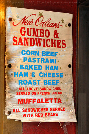 Gumbo and Sandwiches, New Orleans, Lousiana