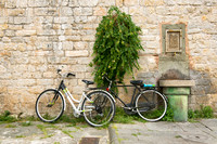 Bicycle and Fountain, Pisa, Italy
