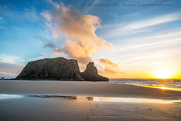Afterglow, Bandon Beach, Oregon 1