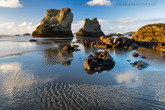 Low Tide Sand Ripples, Bandon Beach, Oregon