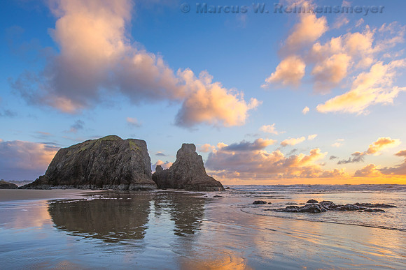 Lighted Cloud Cover, Bandon Beach,  Oregon
