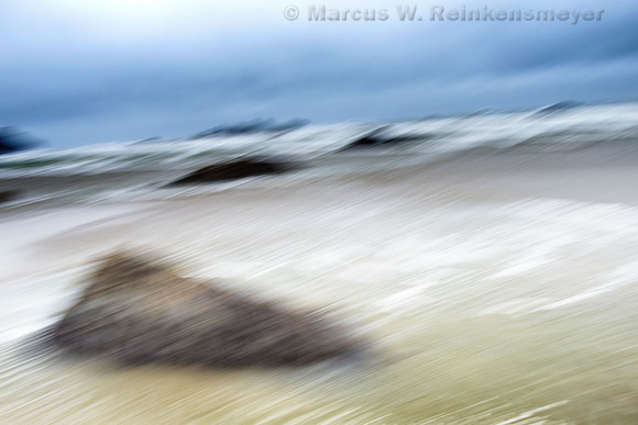 Stormy Day Low Tide Blur,  Bandon Beach,  Oregon 1