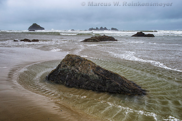 Stormy Day Low Tide,  Bandon Beach, Oregon 1