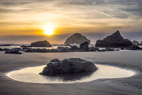 Tide Pool at Bandon Beach, Oregon