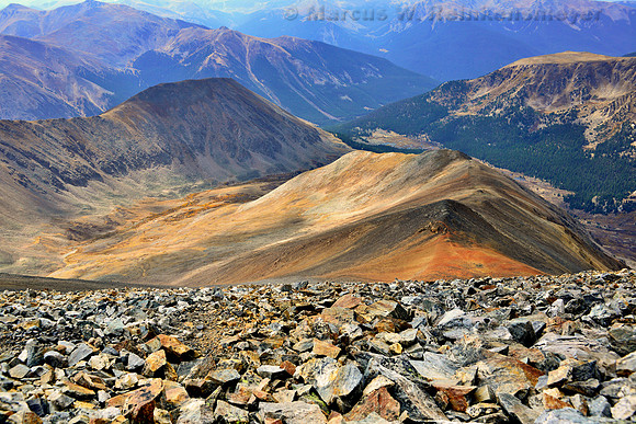 Gray's Peak, Colorado - View from Summit
