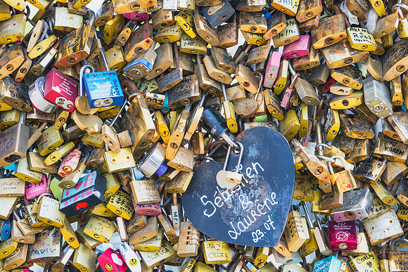 0 Love Locks on Bridge, Paris, France 2