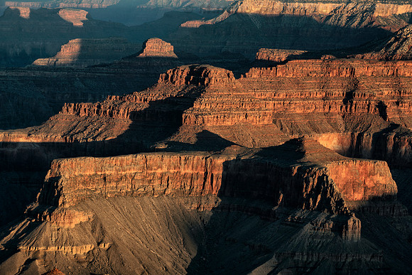 Exposed Geology, Yavapai Point, Grand Canyon, Arizona