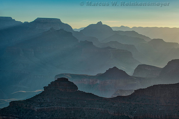 Layered  Vista, Yavapai Point,  South Rim, Grand Canyon National Park, Arizona