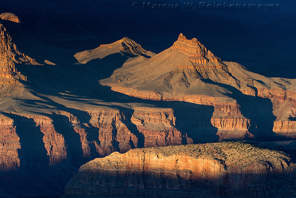 Crevice Aglow,  Grand View , Grand Canyon, Arizona 1