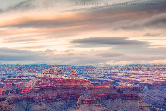 Grand Canyon Yavapai Point Cloudy Sky
