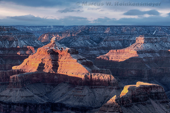Grand Canyon Yavapai Point Orange Buttes