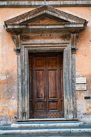 Weathered Doorway, Rome, Italy