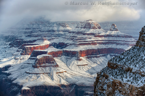 Moody Winter Morning, Grand Canyon National Park, Arizona 1