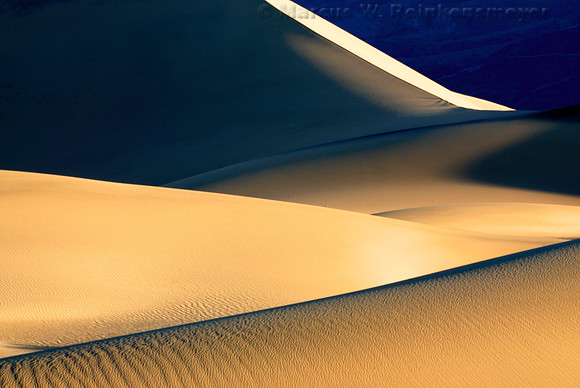 Shaped by Shadow, Mesquite Dunes Flat, Death Valley National Park, California