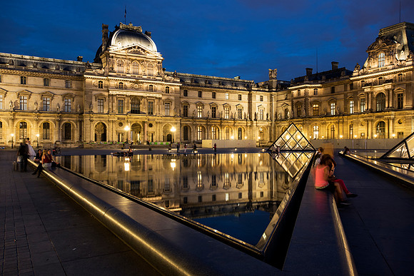 0 Louvre Palace and Pyramid 4, Paris, France