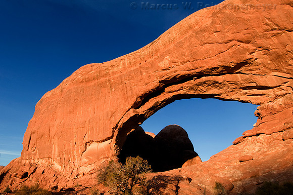 Turret Arch Viewed from North Window 2, Arches National Park, Utah