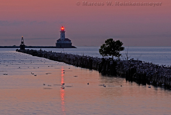 Navy Pier Lighthouse, Lake Michigan Shoreline, Chicago, Illinois