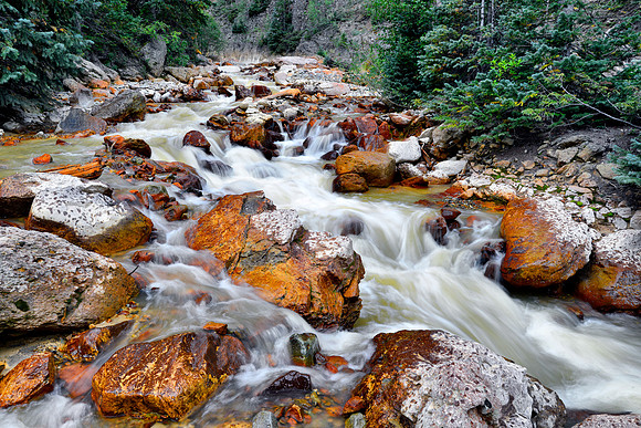 Colorado Cascading River Near Silverton