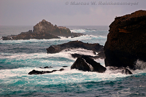 Pacific Coast Sea Stacks Under the Weather, Point Lobos State Natural Reserve, Big Sur, California