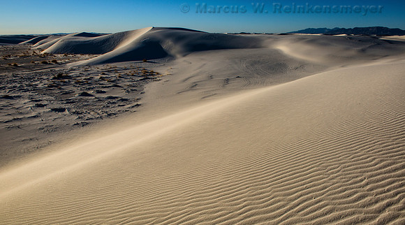 White Sands Sun Warmed Dunes pano