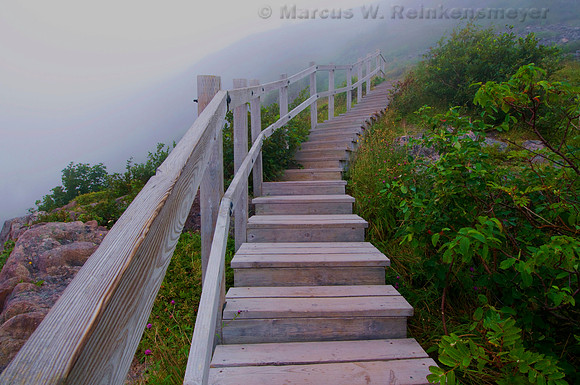 White Wooden Stairs, Signal Hill, Saint John's, New Foundland, Canada