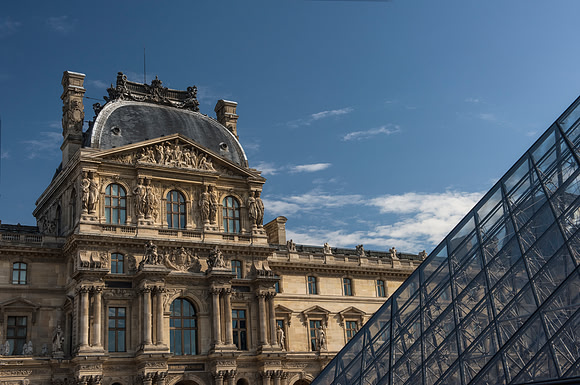 2 Louvre and Pyramid, Paris, France