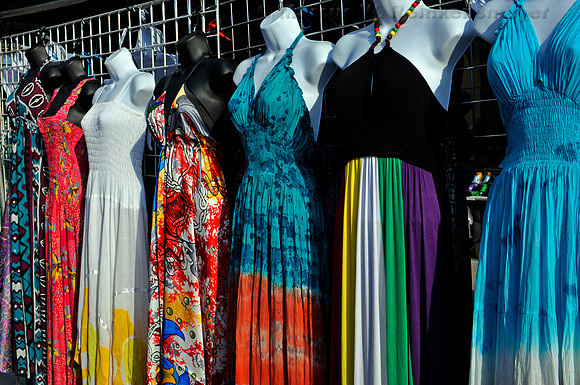 Dress Clad Mannequins, displaying clothes for sale New Orleans, Lousiana.
