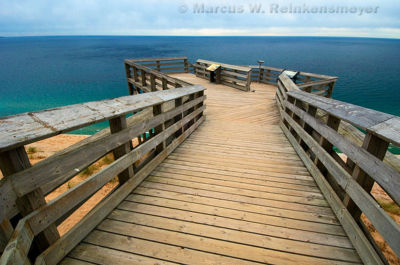Wooden Walkway to Overlook, Sleeping Bear Dunes National Park, Michigan