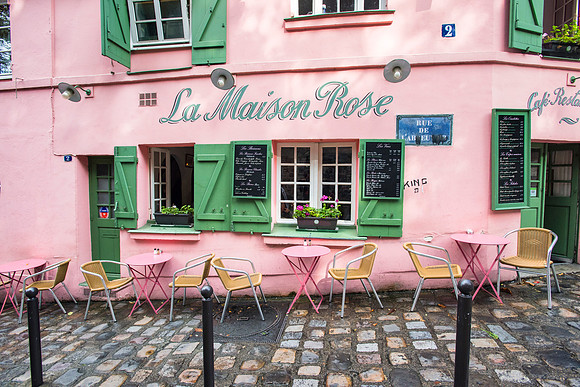 2 La Maison Rose,Montmartre Artists Square aka Place du Tertre, Paris, France