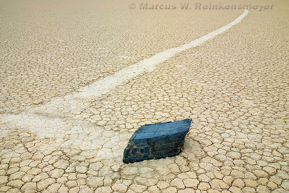 Zigzag Tracks, he Race Track, Death Valley National Park, California