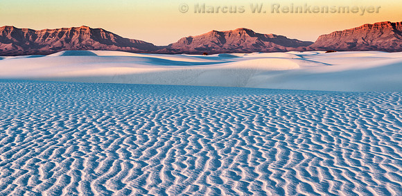 White Sands Soft Day Break Light Panoramic