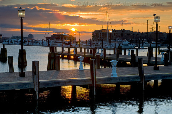 Docks at Dawn, Baltimore, Maryland